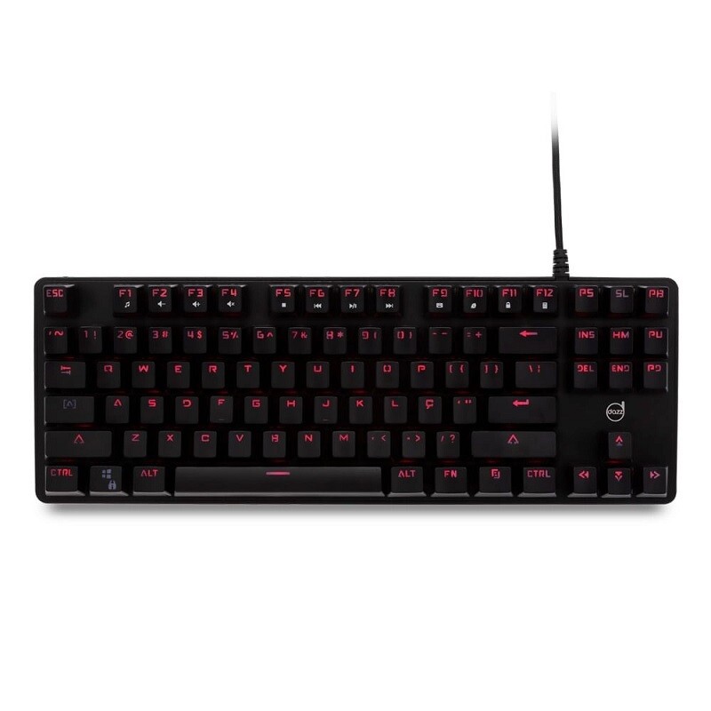 TECLADO DAZZ GAMER MECANICO ALPHA 62532 VERMELHO  