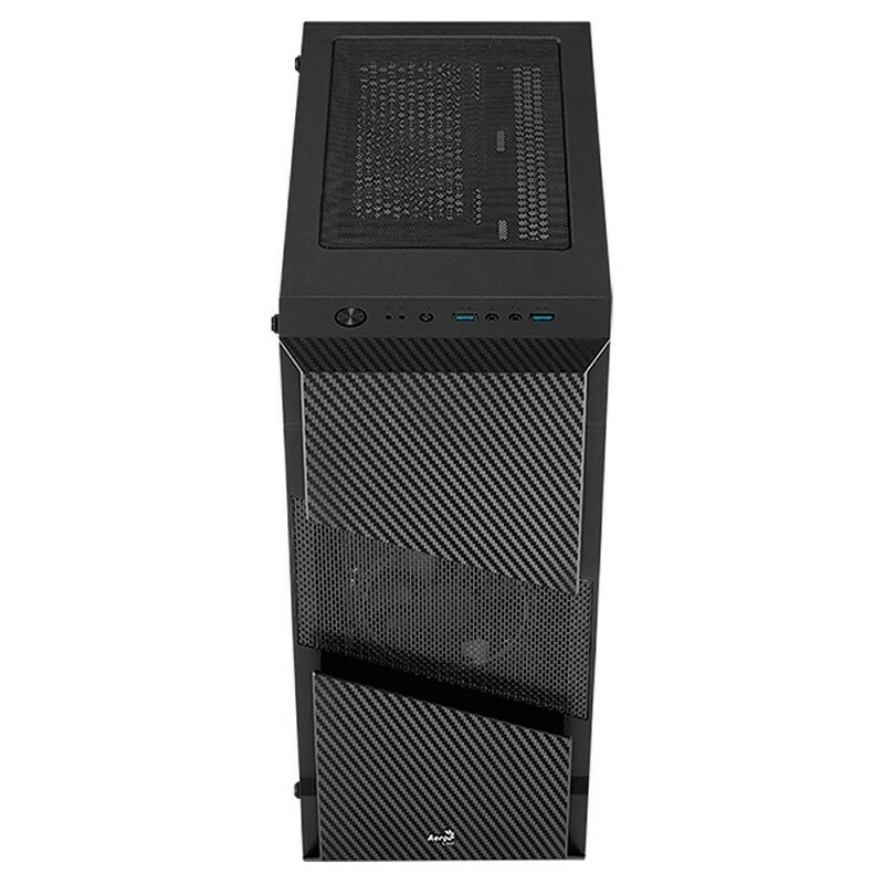 GABINETE AEROCOOL ATX MENAGE SATURN FRGB PT       