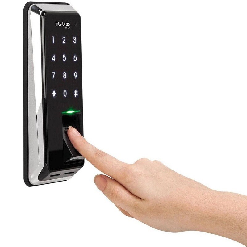 FECHADURA DIGITAL INTELBRAS C/BIOMETRIA FR220     