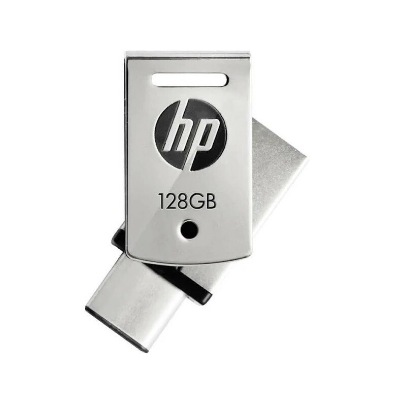 PEN DRIVE 128GB HP 3.1+TIPO C X5000M