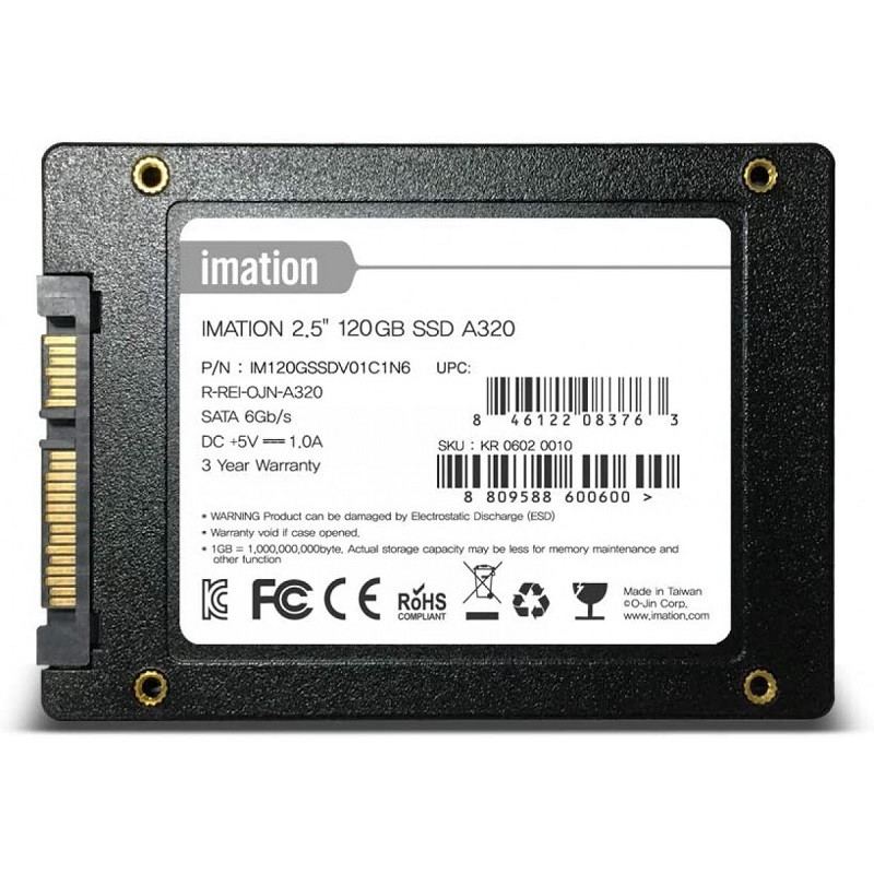 SSD IMATION A320 120GB 450MB/S '2.5' SATAIII      