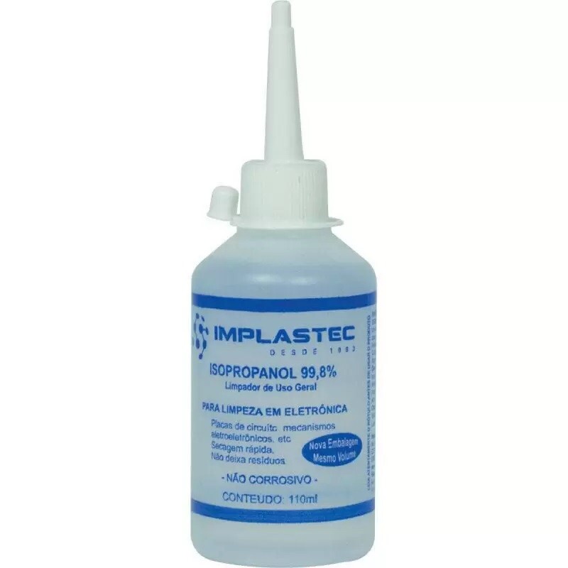 ALCOOL ISOPROPILICO IMPLASTEC 110ML C/BICO        