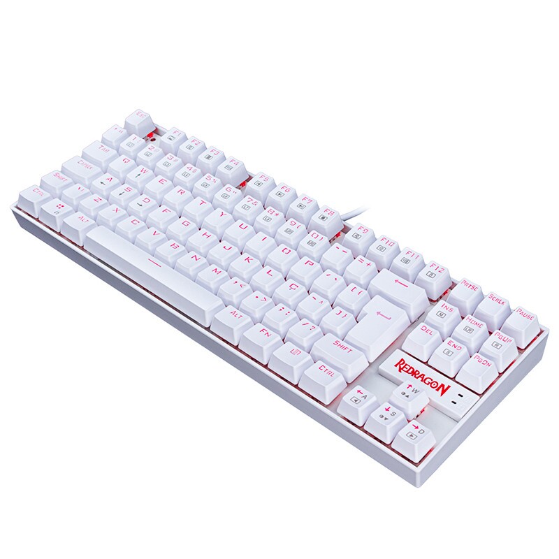 TECLADO REDRAGON GAMER KUMARA SWITCH AZ BRANCO    