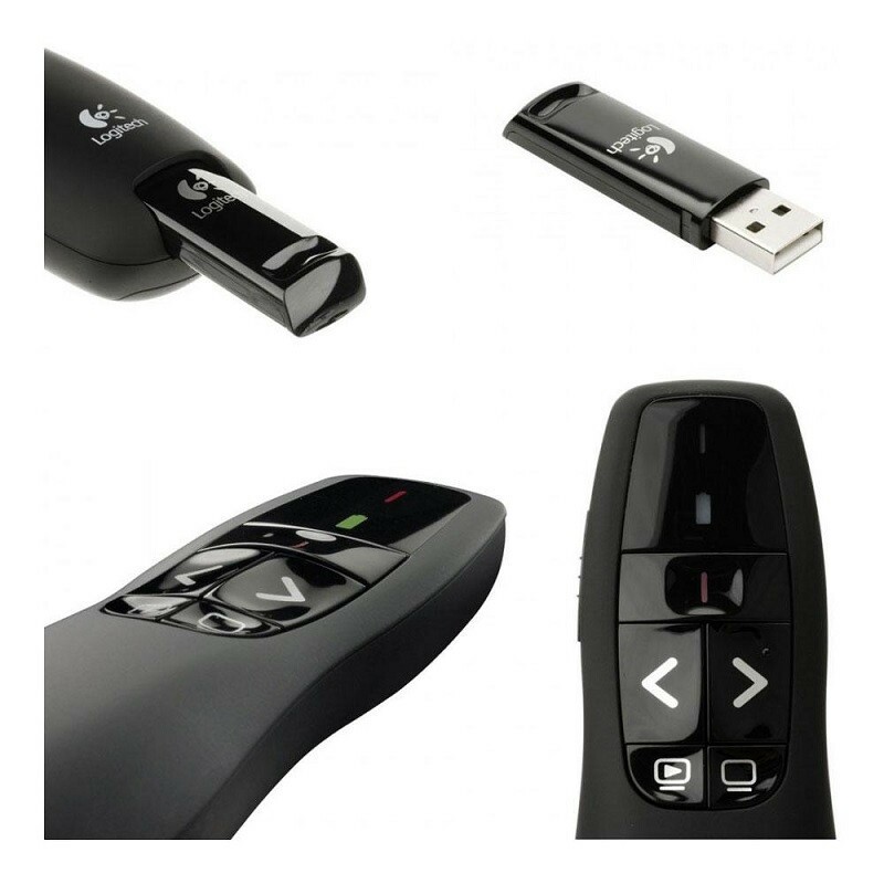 APRESENTADOR S/FIO LOGITECH R400 PRETO