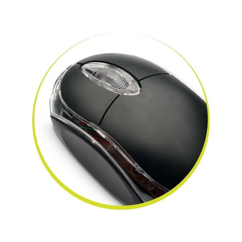 MOUSE MAXPRINT USB COLORS BLACK 601387-2          