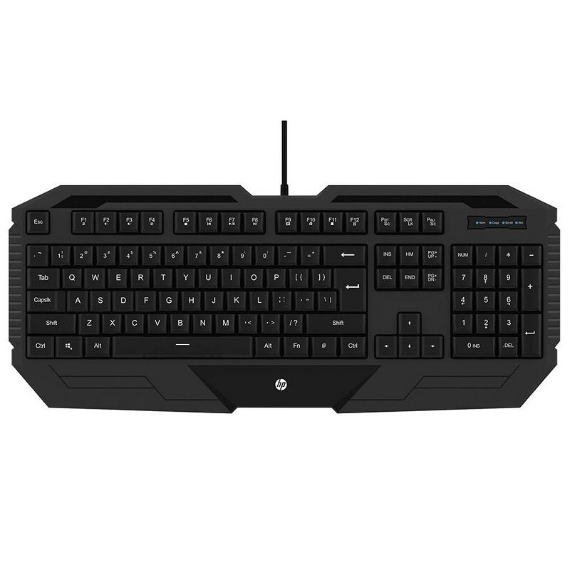 TECLADO+MOUSE HP GAMER USB C/FIO GK1000 PRETO         