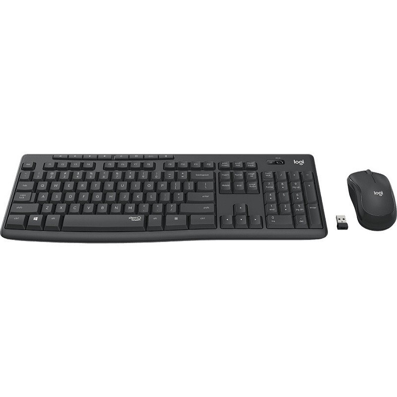 TECLADO+M.LOGITECH USB S/FIO MK295 PRETO