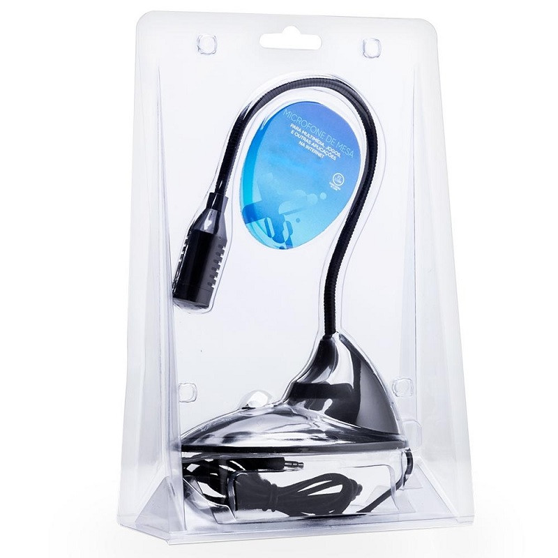 MICROFONE DE MESA MAXPRINT 60000069 PRETO         