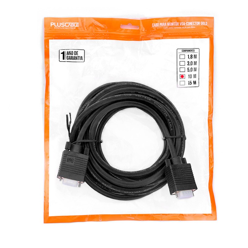 CABO PLUS CABLE VGA SVGA 10M PC-MON10001          