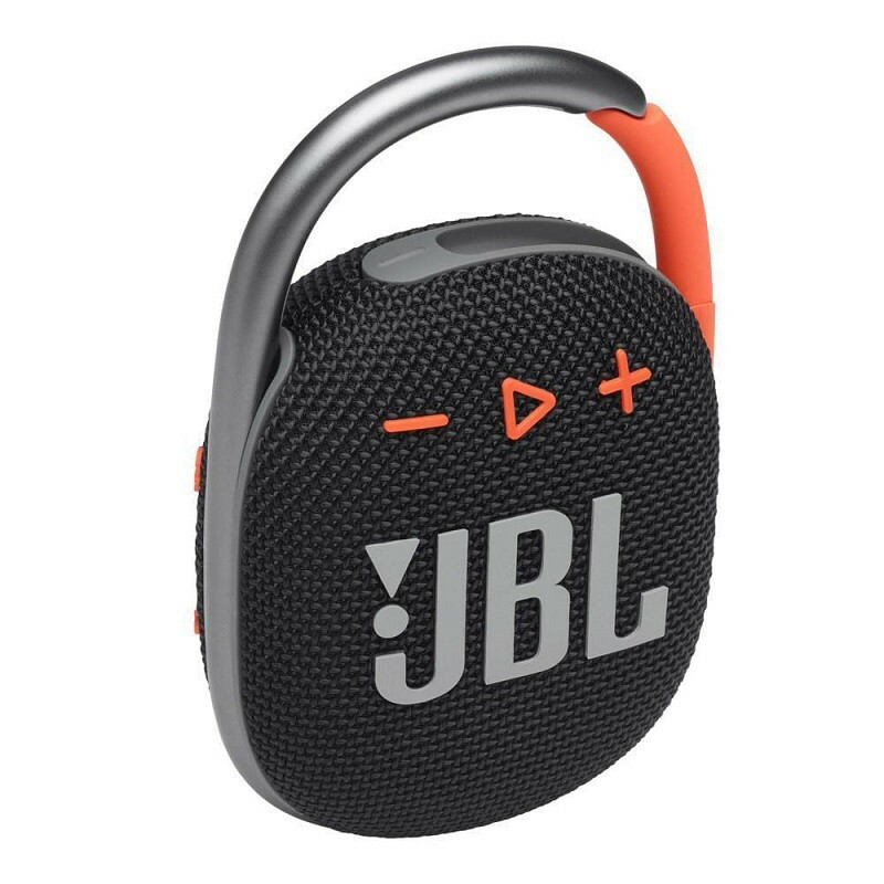 CAIXA DE SOM JBL CLIP 4 BLUETOOTH PRETA/LARANJA   
