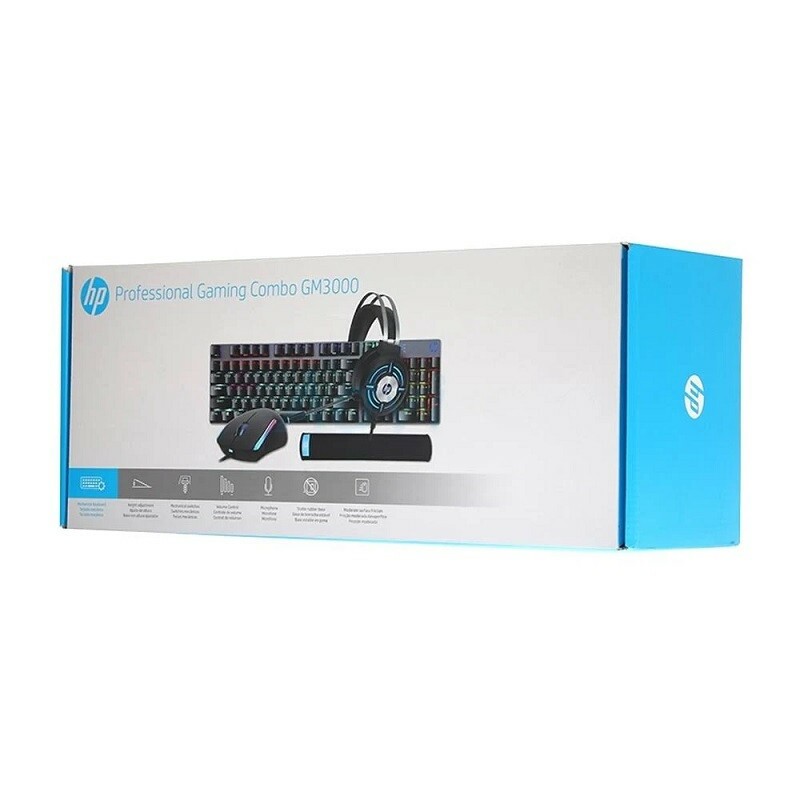 COMBO HP GAMER  4 EM 1 GM3000 PRETO               