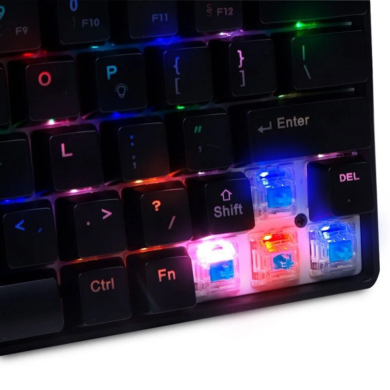 TECLADO DAZZ MECANICO GAMER MK-60  ILUMINACAO RGB 