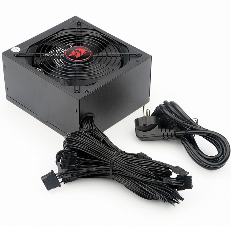 FONTE GAMER REDRAGON 600W 80 PLUS BRONZE          