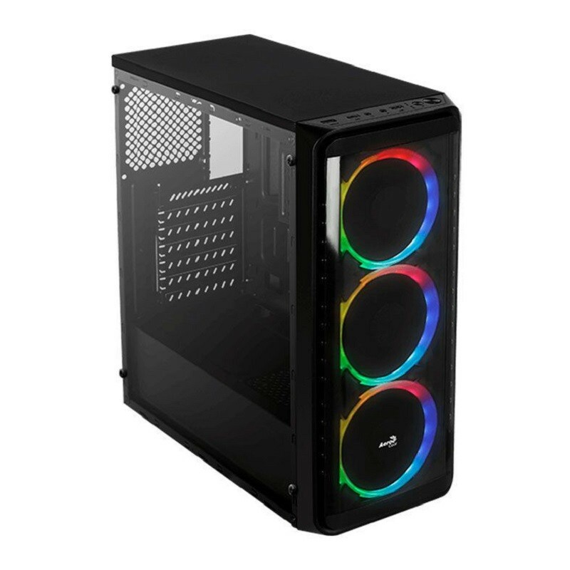 GABINETE AEROCOOL ATX SI-5200 RGB WINDOW PRETO    