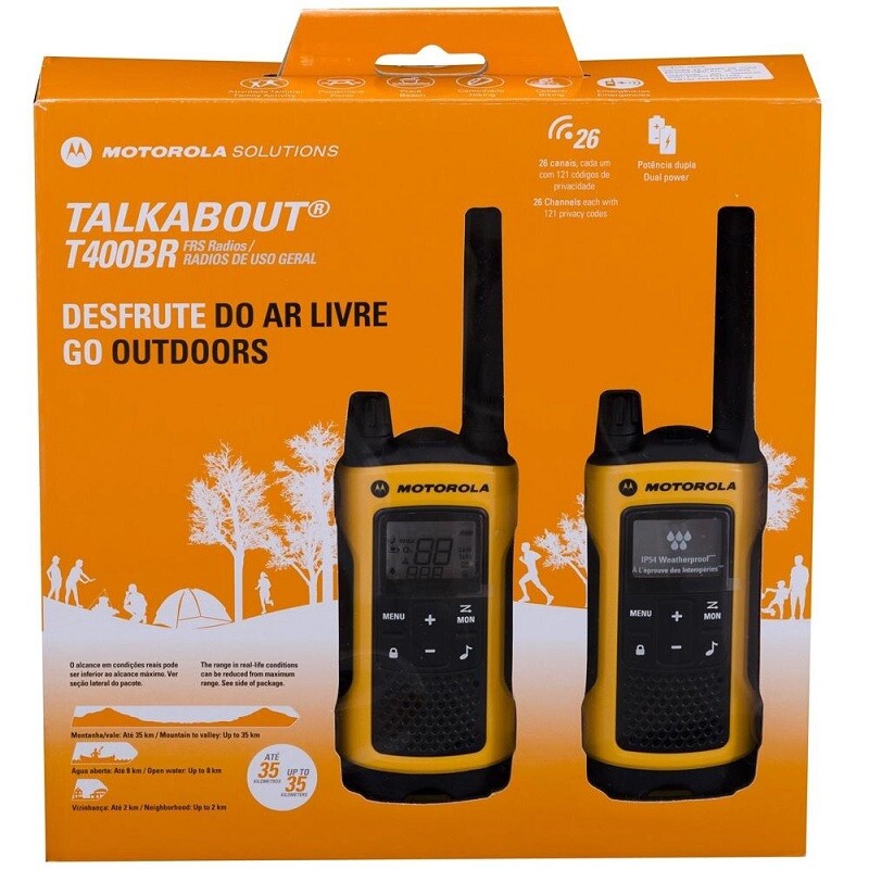 RADIO COMUNIC. MOTOROLA TALKABOUT T400BR 35KM AMAR