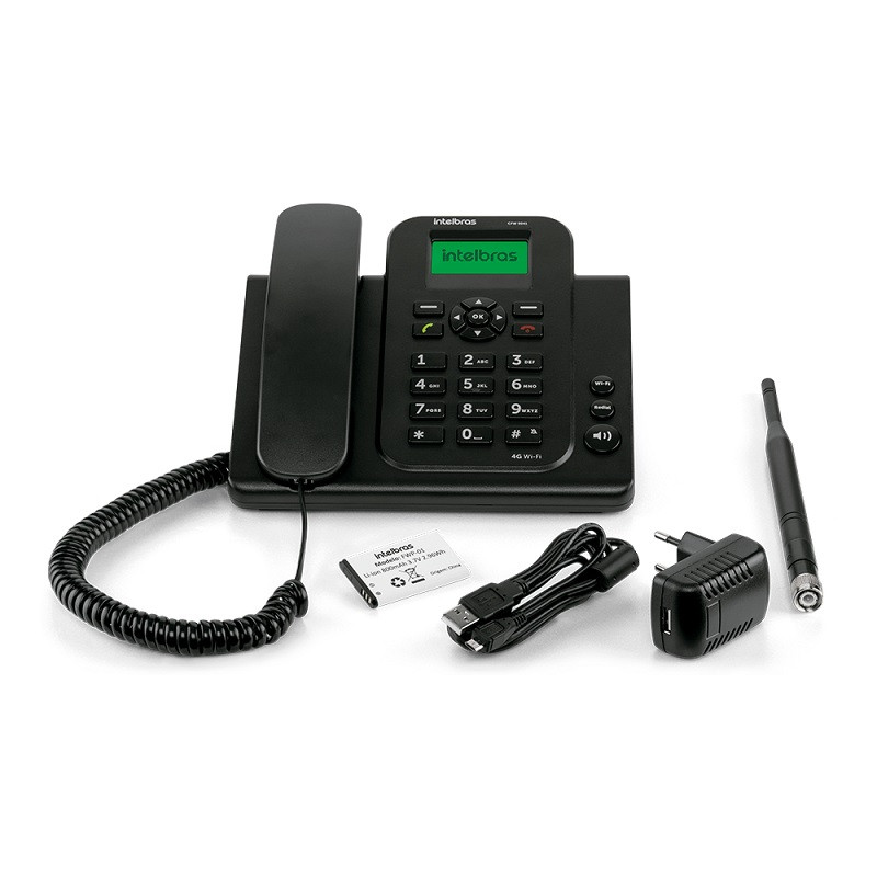 TELEFONE C/FIO CELULAR FIXO INTELBRAS 4G WIFI CFW9041