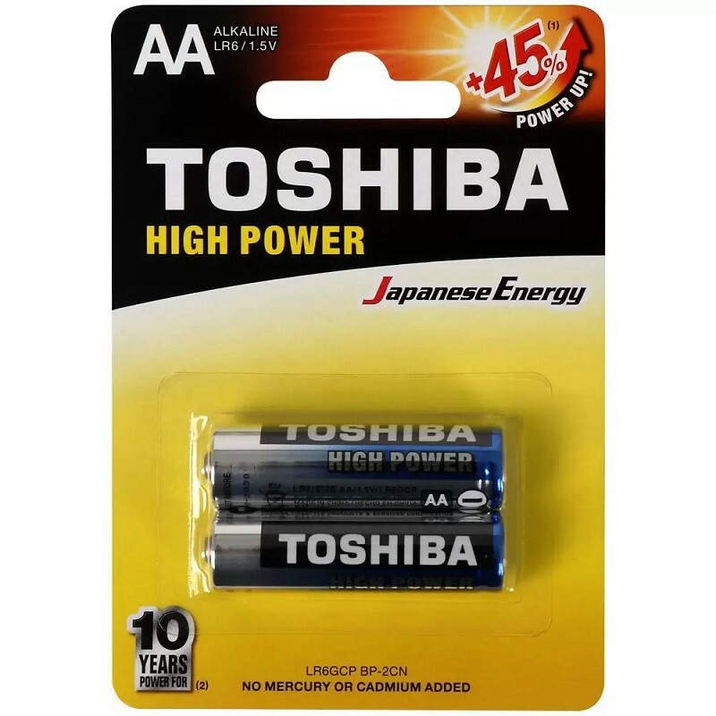 PILHA TOSHIBA AA ALCALINA  C/2 UND LLR6GCP        