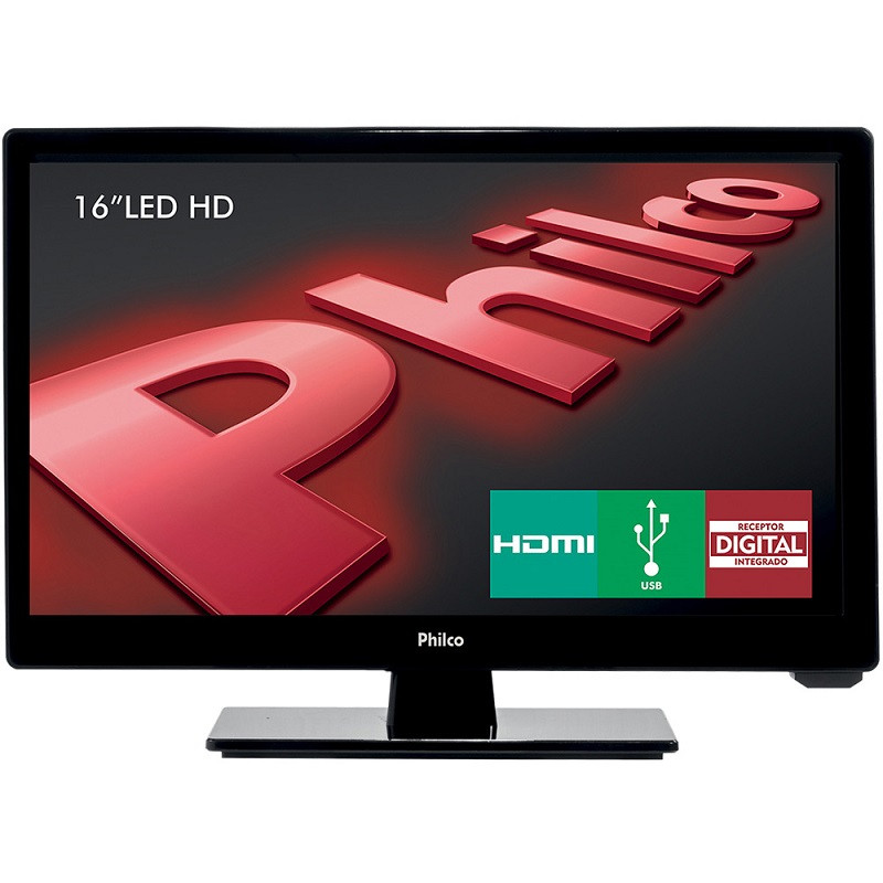 MONITOR TV PHILCO "16" LCD HD PH16D10D HDMI PT