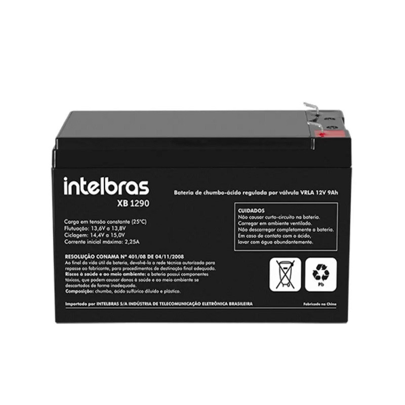 BATERIA P/NOBREAK INTELBRAS VRLA 12V 9,0AH XB 1290
