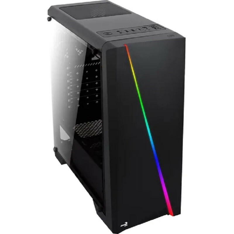GABINETE AEROCOOL ATX RGB CYLON PRETO             