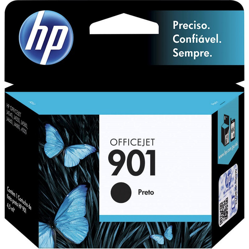 CARTUCHO HP 901 - PRETO CC653AB - 4,5ML