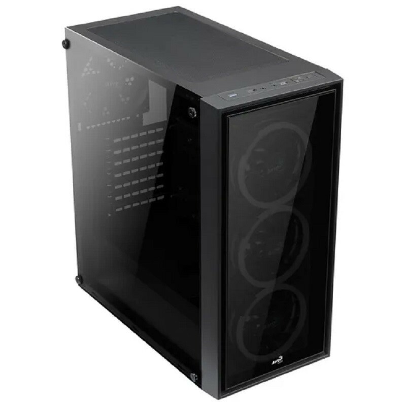 GABINETE AEROCOOL ATX QUARTZ REVO RGB PRETO       