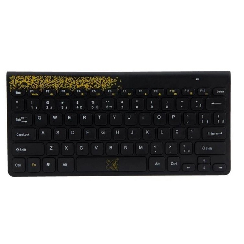 TECLADO+M MAXPRINT S/FIO FREESTYLE AM/PT 601354-2 