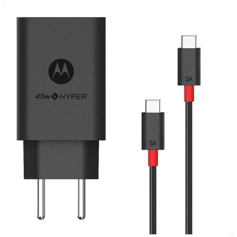 CARREG.MOTOROLA USB-C/C TURBO POWER 45W PRETO     
