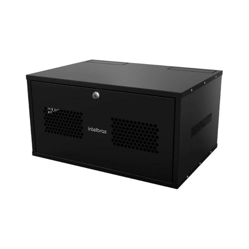 RACK MINI INTELBRAS 5U 370MM MRM537 MONTADO PT    