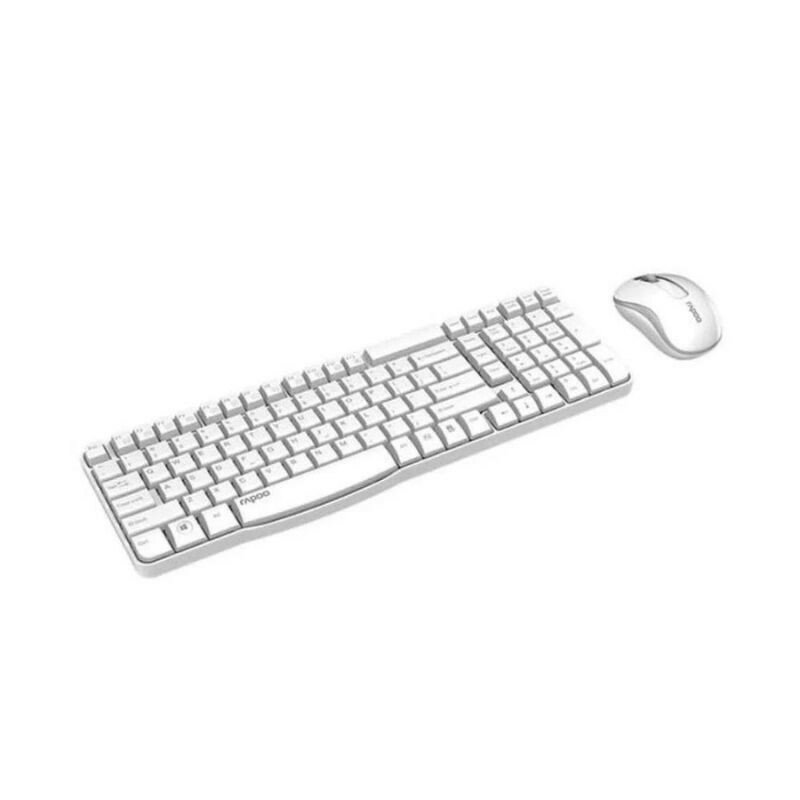 TECLADO+M RAPOO S/FIO 2.4GHZ X1800S BRANCO        
