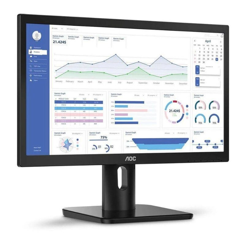 MONITOR G.AOC 19.5" LED 20E1H HDMI/VGA PRETO      