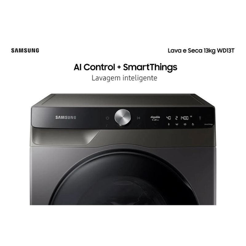 LAVA-SECA SAMSUNG 13KG WD13T INVERTER WD3T704DBX 127V INOX