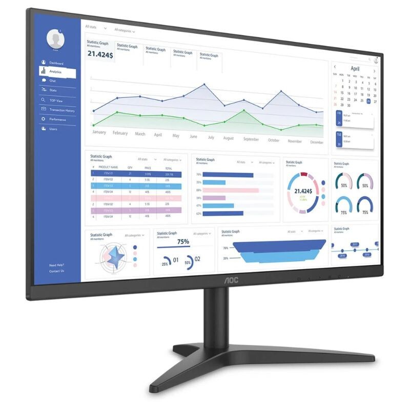 MONITOR AOC 27" 75HZ ADAPTIVE-SYNC HDMI VA 27B1HM PRETO