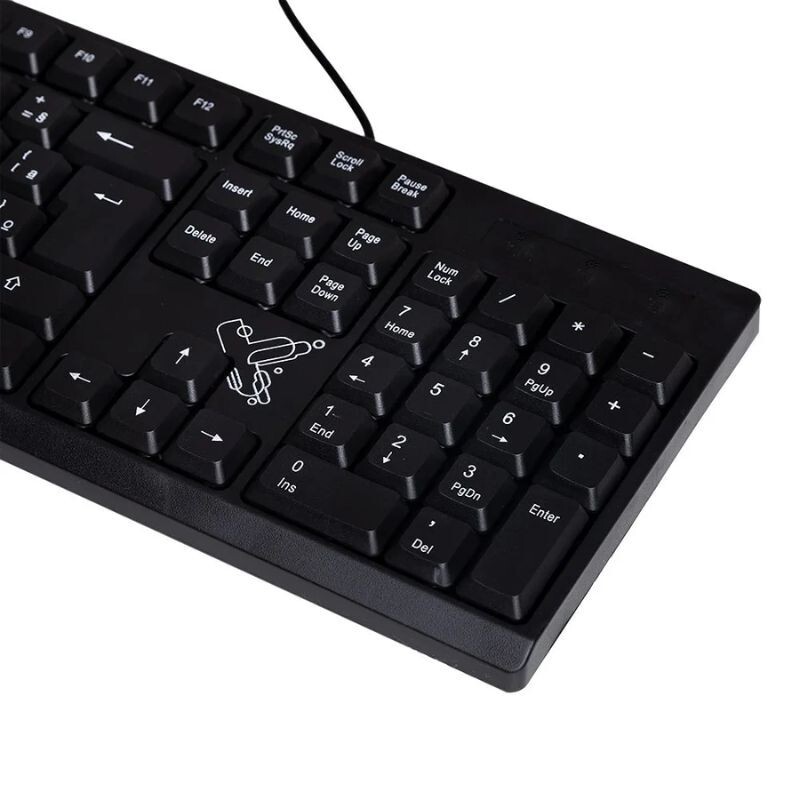 TECLADO MAXPRINT UNIVERSITÁRIO COM FIO USB 2.0