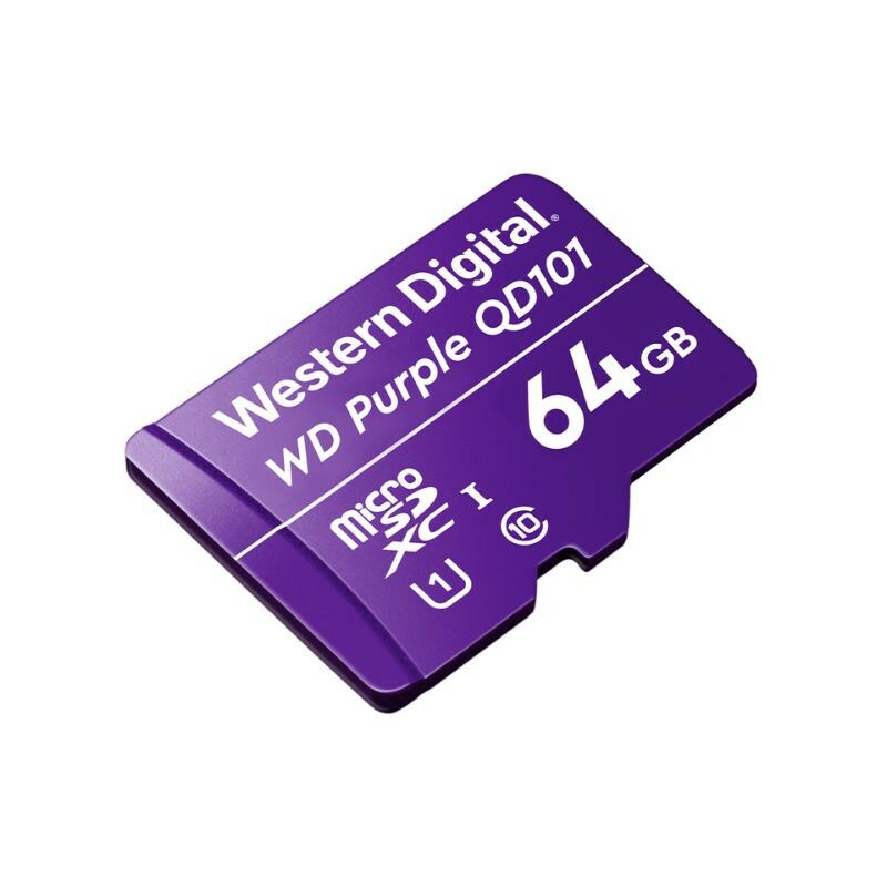 CARTAO DE MEMORIA MICRO SD 64GB WD PURPLE INTELBRAS P/SEG.ELETRONICA 4600163