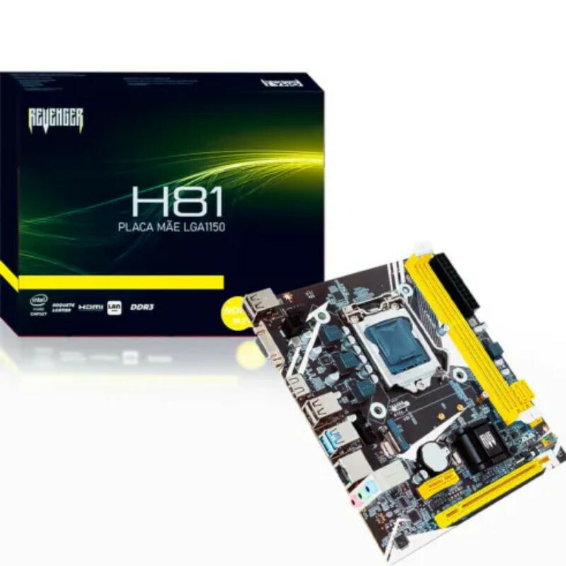 PLACA MAE REVENGER G-H81/M 4º GERAÇÃO INTEL DDR3 - LGA 1150