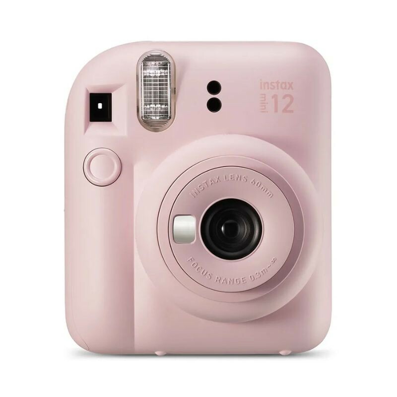 KIT CAMERA FUJIFILM INSTAX MINI 12 + PACK 10 FOTOS SPRAY ART + BOLSA ROSA