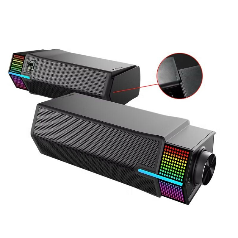 CAIXA DE SOM REDRAGON GAMER YORICK RGB GS511 PRETO