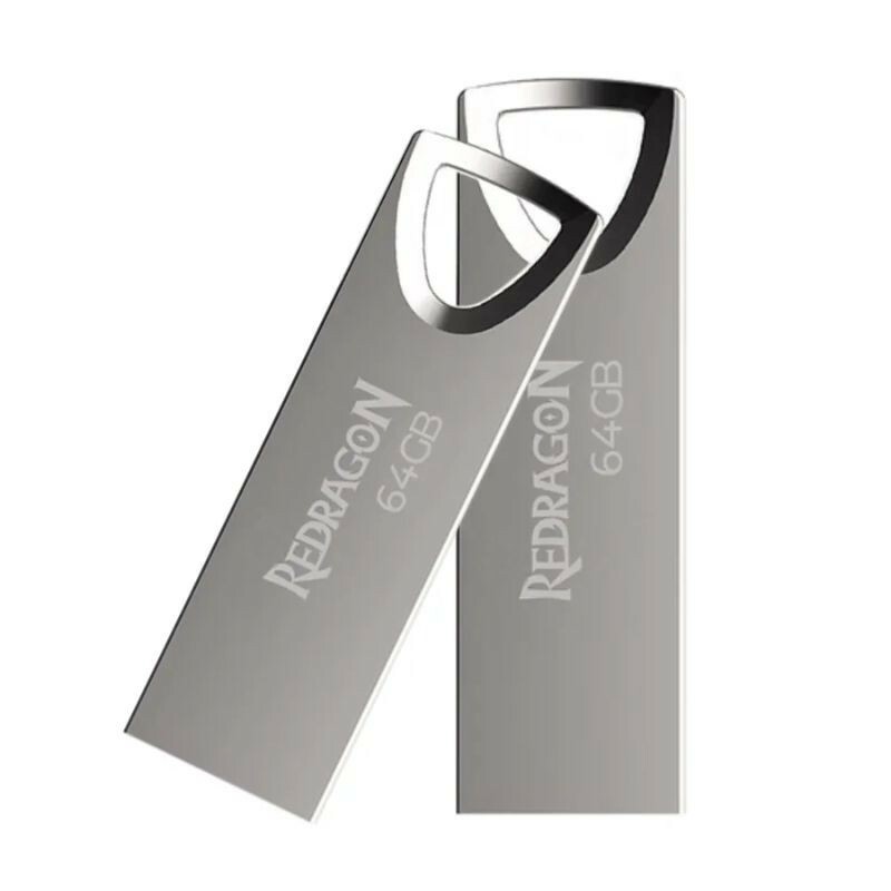 PEN DRIVE 64GB REDARGON 3.0 LUMA FLASH ED-505 PRATA