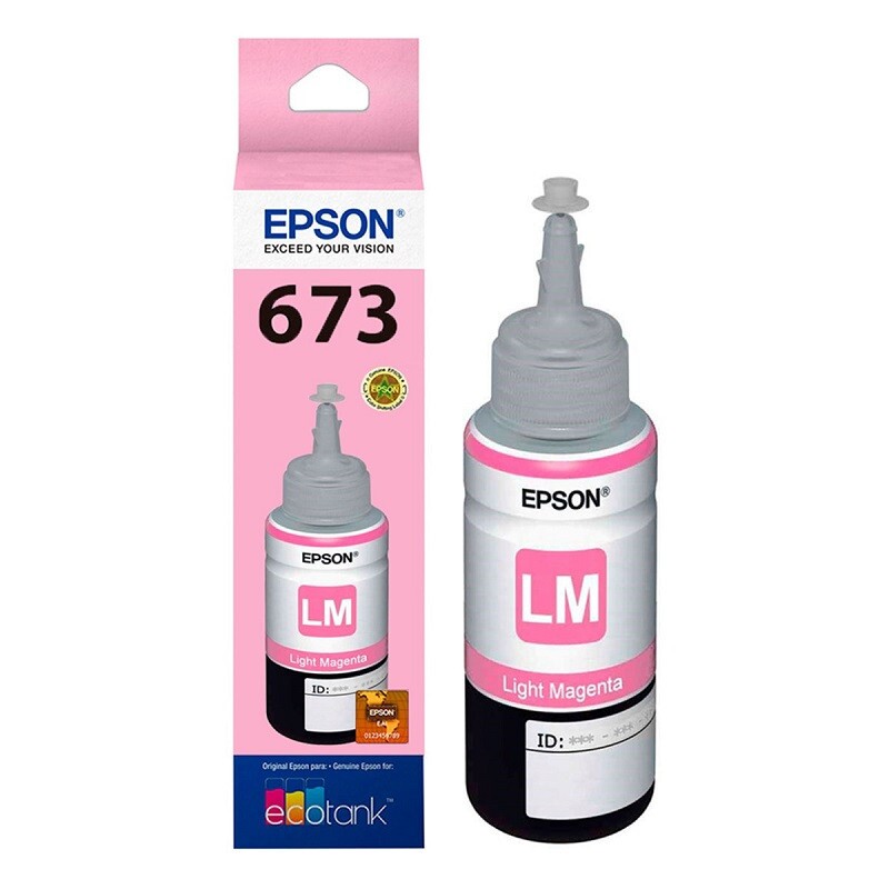 REFIL DE TINTA EPSON T673 MAGENTA CLARO - 70ML    