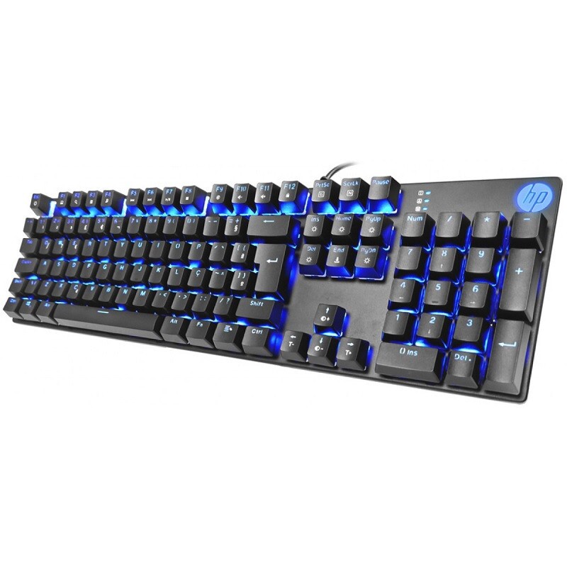 TECLADO HP GAMER GK400F MECANICO LED PRETO        