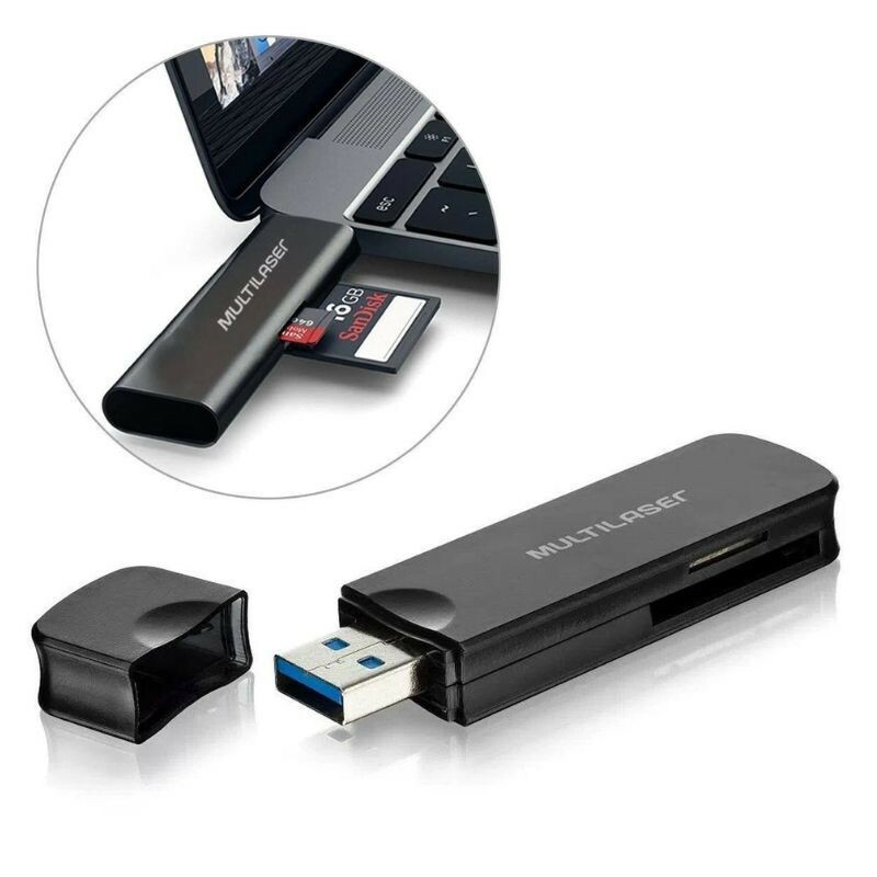 LEITOR DE CARTAO MULTILASER SUPER SPEED USB AC290 