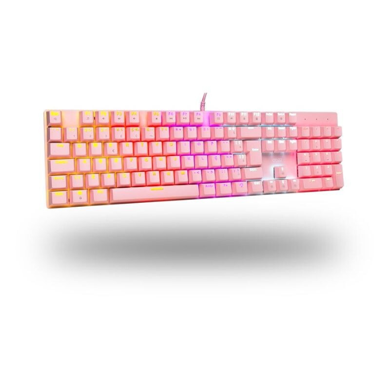 TECLADO DAZZ USB 2.0 MECANICO ORION ESSENTIAL YH BLUE ROSA