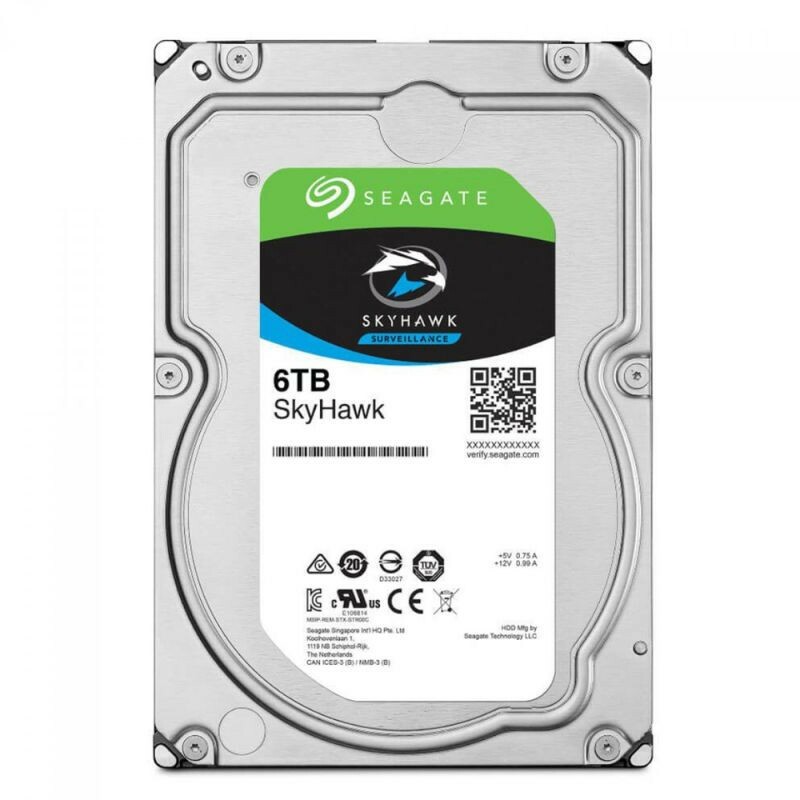 HD INTERNO P/DVR 6TB SEAGATE SKYHAWK ST6000VX09 SATA III
