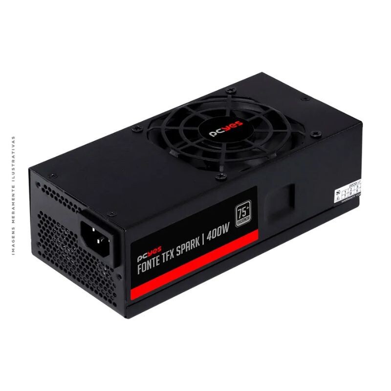 FONTE ATX PCYES TFX SPARK 400W SLIM - SEM CABO