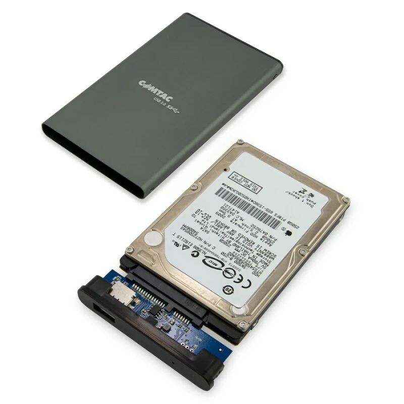 CASE P/HD 2.5" COMTAC USB 3.0 METALLIC BLACK 24119389