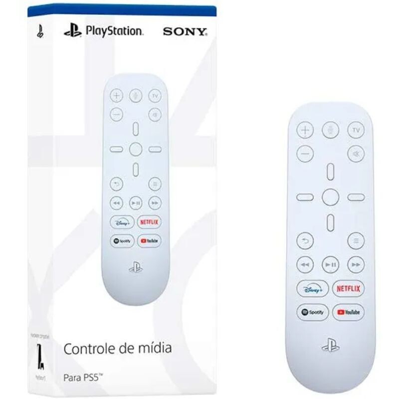 CONTROLE DE MIDIA SONY PARA PS5 CFI-ZMR1 BRANCO