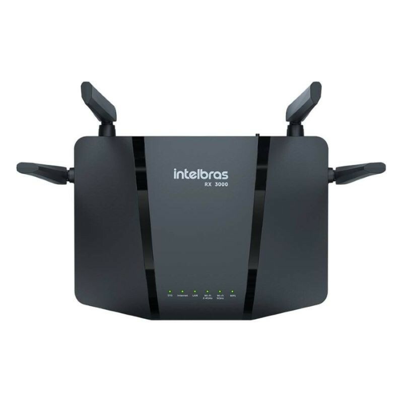 ROTEADOR INTELBRAS WI-FI 6 DUAL BAND R 3000 PRETO 4750188