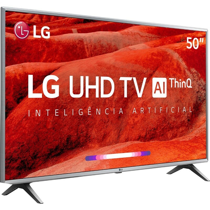 TV LED LG UHD 4K 50" SMART THINQ AI 50UM7510 PRATA