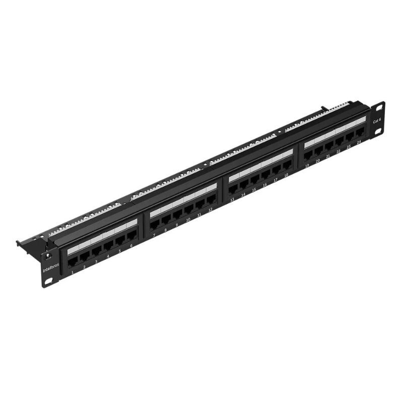 PATCH PANEL INTELBRAS IMPACT GIGA CAT.6 24PORTAS PP624 4770036